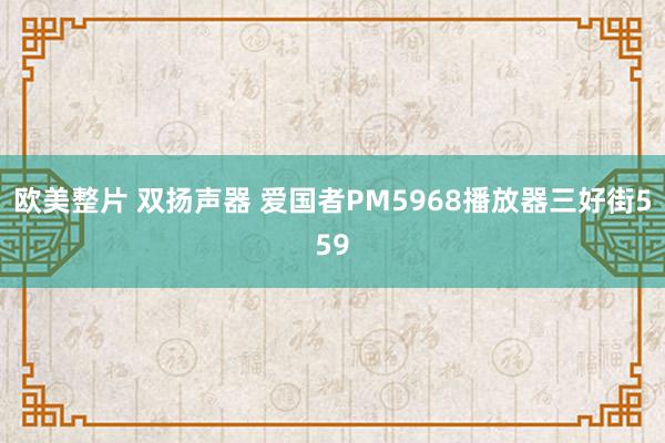 欧美整片 双扬声器 爱国者PM5968播放器三好街559